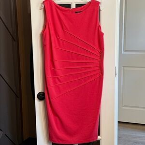 IVANKA TRUMP Coral Sleeveless Shift Dress Size 18